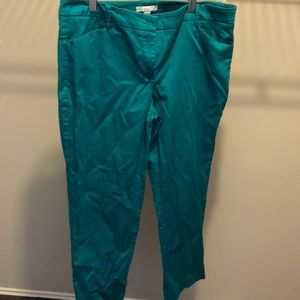 Teal green capris